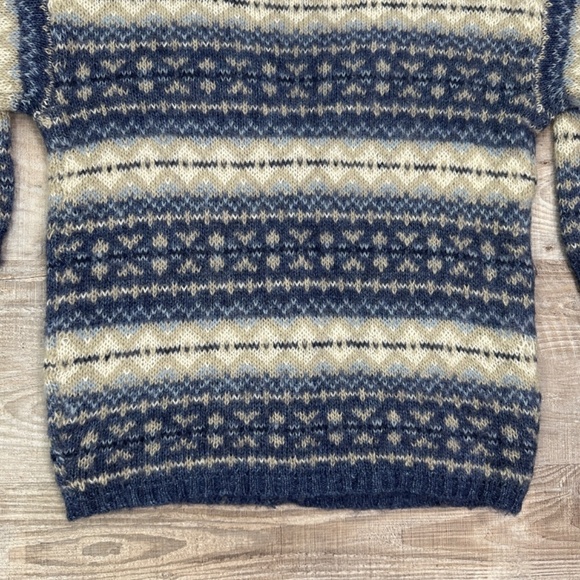 Vintage Maurices Mohair Blend V-Neck Button Cardigan Blue Gray Women's M - Picture 8 of 11